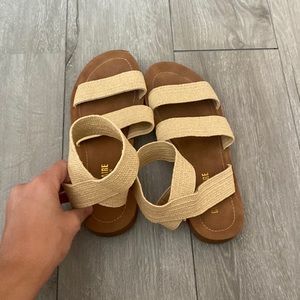 Tan Strap Sandals